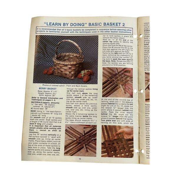 Basketry Learn By Doing Instruction Book By Sheri Lawall Basket Techniques VTG. - Picture 4 of 4